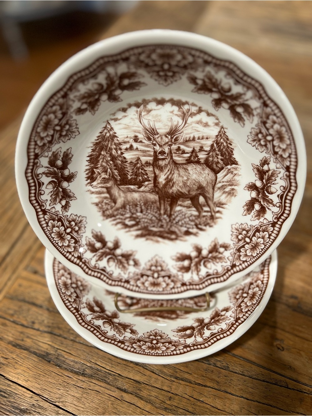 8” Stag Cereal Bowls Set of 2